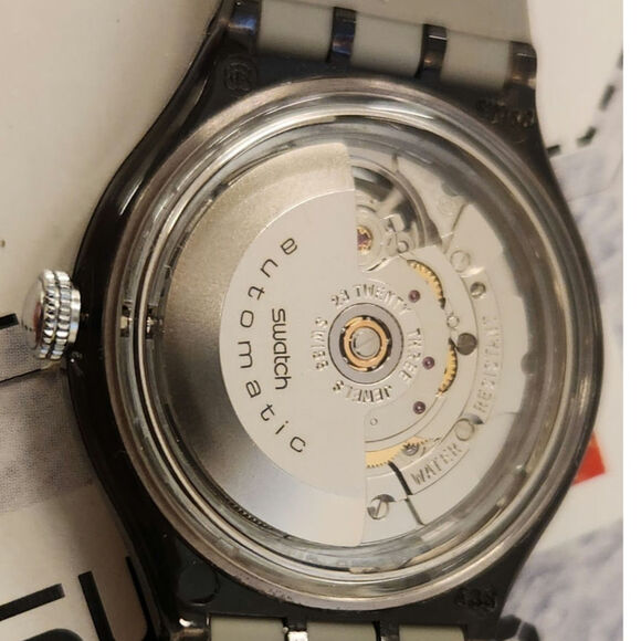 Swatch SILVER BARON SAM104 1994 Automatic Watch with 23 Jewels New old stock - Picture 9 of 12